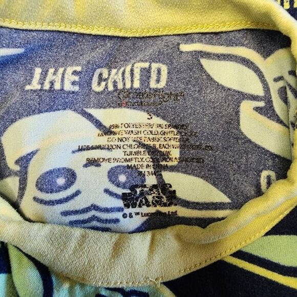 Cuddl Duds Boys Sleepwear, Star Wars Baby Yoda 2 Pc Thermal Pajama Set, Sz S - Picture 2 of 7